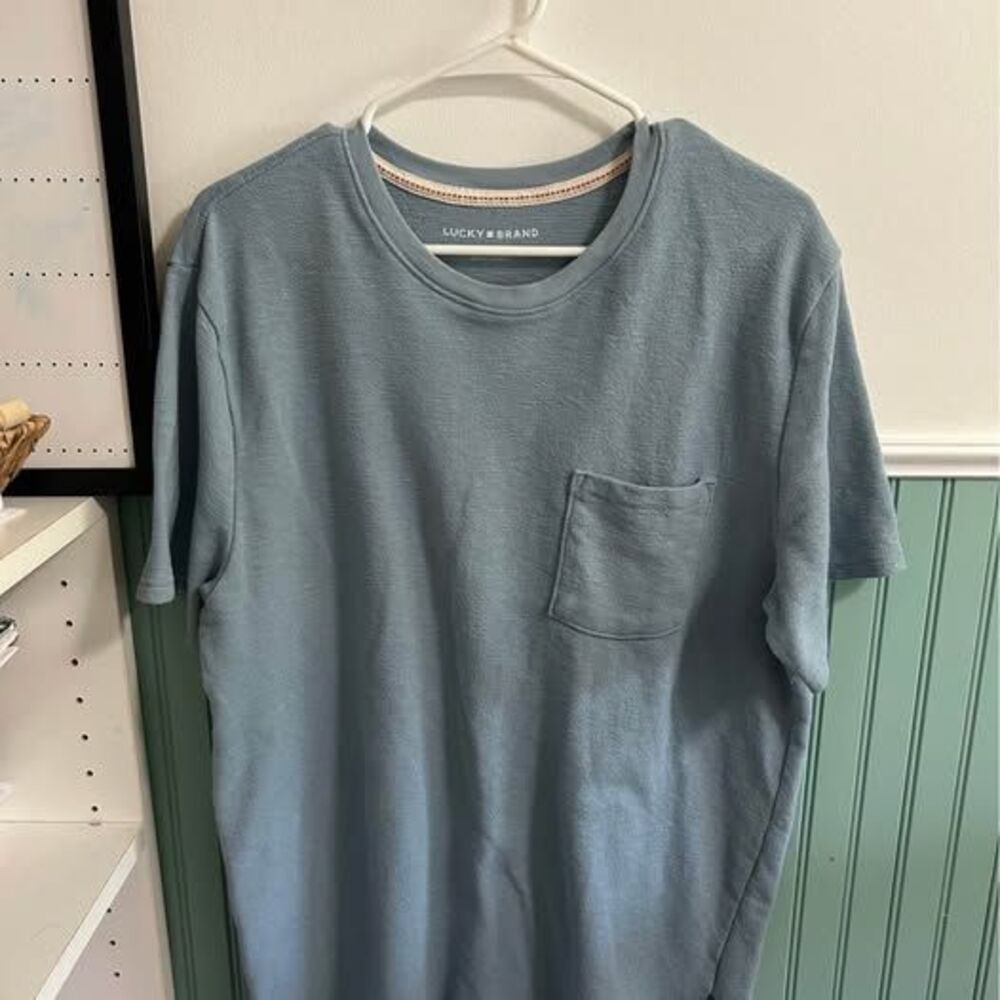 Lucky Brand Blue Pocket T-Shirt
